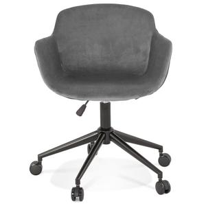 ac03850grbl-chaise-de-bureau-en-velours-sur-roulettes-alterego-rolling-gris-noir-59x80x54-cm
