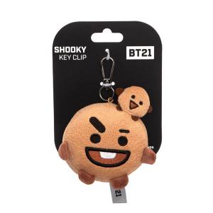 616mus006-porte-cle-enfant-aurora-bt21-shooky-head-beige-noir-35x30x26-cm