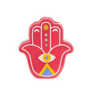 27918-vase-ceramique-balvi-lucky-hand-rouge-21x19x6-cm