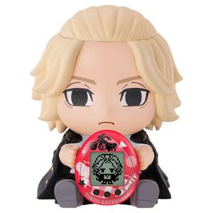 3701405813321-figurine-bandai-tokyo-revengers-hugmy-tamagotchi-plus-manjiro-support-noir-rouge-tu
