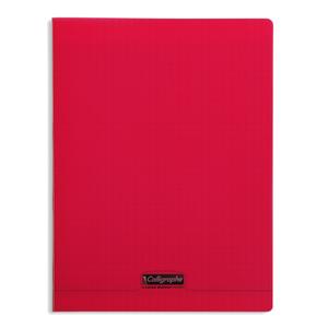 18173c-cahier-pique-48-pages-grands-carreaux-calligraphe-8000-polypro-red-24x32-cm