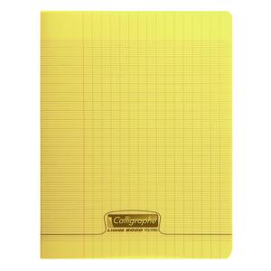 18174c-cahier-pique-48-pages-grands-carreaux-calligraphe-8000-polypro-yellow-24x32-cm