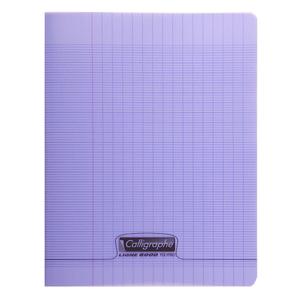 18177c-cahier-pique-48-pages-grands-carreaux-calligraphe-8000-polypro-purple-24x32-cm