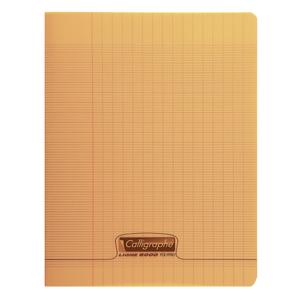 18178c-cahier-pique-48-pages-grands-carreaux-calligraphe-8000-polypro-orange-24x32-cm