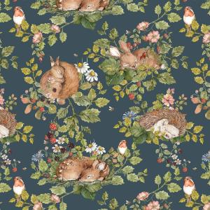 deko-tap-021-papier-peint-bebe-dekornik-little-sleepy-animals-dark-blue-280x50-cm