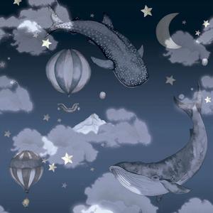 deko-tap-088-papier-peint-bebe-dekornik-night-night-blue-navy-280x100-cm