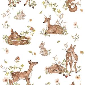 deko-tap-089-papier-peint-bebe-dekornik-deer-meadow-white-beige-280x50-cm