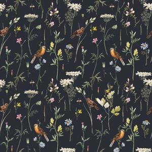 deko-tap-094-papier-peint-bebe-dekornik-meadow-with-birds-black-blue-navy-280x100-cm
