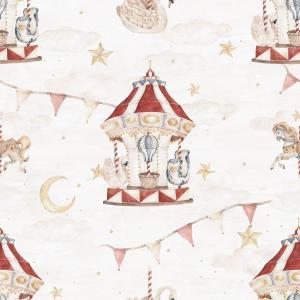 deko-tap-118-papier-peint-bebe-dekornik-marry-go-round-rouge-beige-280x50-cm