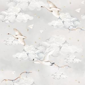 deko-tap-119-papier-peint-bebe-dekornik-magic-swans-blue-grey-280x100-cm