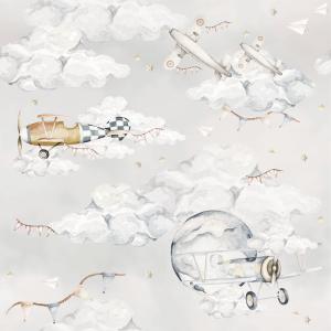 deko-tap-121-papier-peint-bebe-dekornik-magic-planes-grey-280x100-cm