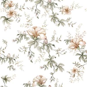 deko-tap-128-papier-peint-bebe-dekornik-flowers-of-wilderness-white-mint-green-280x50-cm
