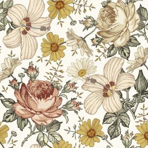deko-tap-148-papier-peint-bebe-dekornik-australian-summer-yellow-orange-mint-green-280x100-cm