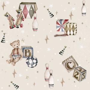 deko-tap-157-papier-peint-bebe-dekornik-teddy-bears-beige-toys-from-the-attic-beige-280x100-cm