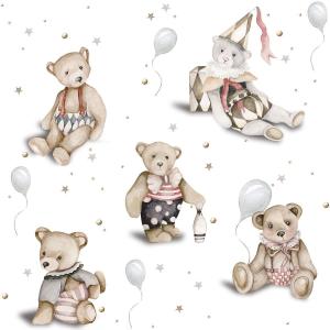 deko-tap-165-papier-peint-bebe-dekornik-teddy-bears-toys-from-the-attic-white-grey-280x100-cm