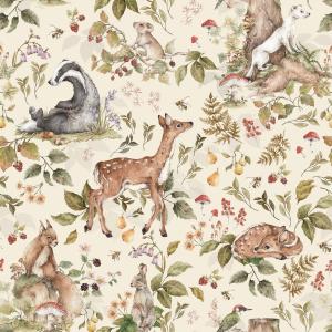 deko-tap-171-papier-peint-bebe-dekornik-cute-forest-animals-light-beige-280x100-cm