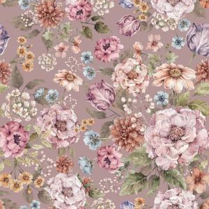 deko-tap-173-papier-peint-bebe-dekornik-bouquet-of-flowers-violet-lilac-280x100-cm
