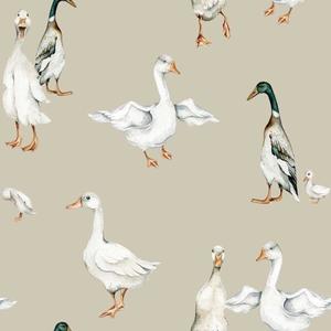 deko-tap-175-papier-peint-bebe-dekornik-white-ducks-return-to-innocence-white-280x50-cm