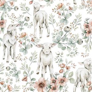 deko-tap-177-papier-peint-bebe-dekornik-little-lambs-return-to-innocence-green-280x100-cm
