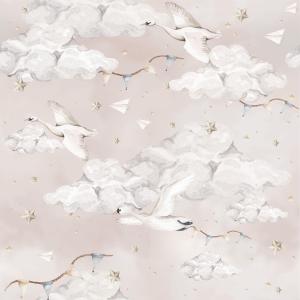 deko-tap-186-papier-peint-bebe-dekornik-magic-swans-pink-280x100-cm