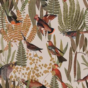 deko-tap-195-papier-peint-bebe-dekornik-birds-bush-beige-brown-280x100-cm