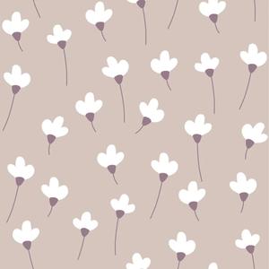 deko-tap-253-papier-peint-simple-echantillon-bebe-dekornik-daisies-on-powder-violet-lilac-beige-brown-280x50-cm