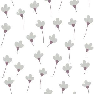 deko-tap-254-papier-peint-simple-echantillon-bebe-dekornik-daisies-grey-280x50-cm