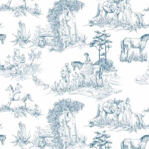 deko-tap-306-papier-peint-bebe-dekornik-old-english-sketches-blue-280x100-cm
