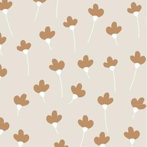 deko-tap-321-papier-peint-simple-bebe-dekornik-daisies-cinnamon-beige-brown-280x50-cm