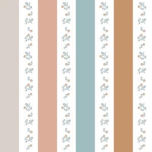 deko-tap-376-papier-peint-bebe-dekornik-portofino-colour-stripes-with-flowers-pink-salmon-blue-navy-blue-beige-brown-280x100-cm