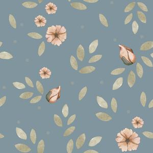 deko-tap-421-papier-peint-bebe-dekornik-little-boho-flowers-blue-280x50-cm