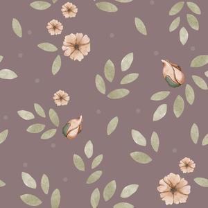 deko-tap-422-papier-peint-bebe-dekornik-little-boho-flowers-violet-280x50-cm