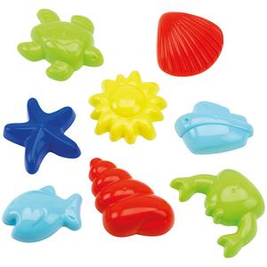 a1400221-moule-a-sable-mer-ecoiffier-x8-multicolore-14x14x14-cm
