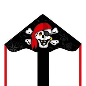 ecodejr2-cerf-volant-ecoline-delta-eco-jolly-roger-noir-rouge-85-cm