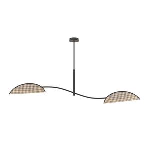 1463-2-plafonnier-a-2-ampoules-emibig-lighting-lotus-noir-beige-10-w