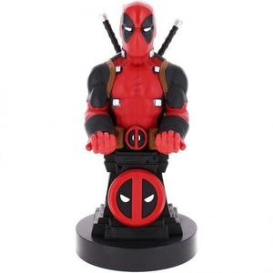 5060525892165-figurine-avec-support-de-serrage-cable-exquisite-gaming-marvel-deadpool-rouge-noir-marron-21-cm