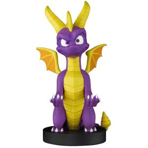 5060525892790-figurine-avec-support-de-serrage-cable-exquisite-gaming-spyro-the-dragon-violet-jaune-21-cm