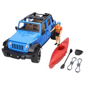 25298-jeux-de-voiture-avec-kayak-et-kayakiste-farming-toys-wrangler-rubicon-unlimited-bleu-noir-rouge-tu