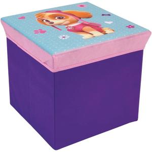 712726-tabouret-de-rangement-fille-fun-house-pat-patrouille-violet-30x30x30-cm