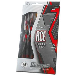 ha14322-flechette-en-laiton-avec-revetement-en-caoutchouc-harrows-ace-gris-rouge