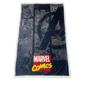 672hom020-plaid-sherpa-enfant-homadict-marvel-avenger-comics-noir-gris-100x3x150-cm