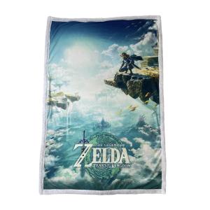 672hom064-plaid-sherpa-enfant-homadict-zelda-sky-totk-bleu-100x3x150-cm