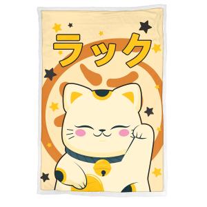 672hom074-plaid-sherpa-homadict-homadict-maneki-neko-jaune-orange-100x3x150-cm