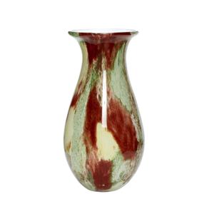 161302-vase-hubsch-interior-kaleido-burgundy-15x30-cm