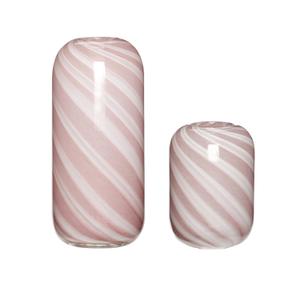 281205-vases-hubsch-interior-candy-x2-rose-blanc-13x18-13x26-cm