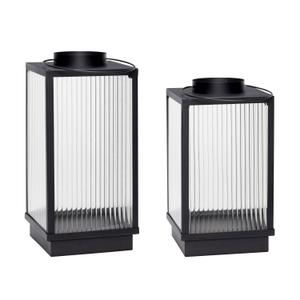 991125-lanternes-hubsch-interior-ripple-x2-transparent-noir-22x22x40-22x22x46-cm