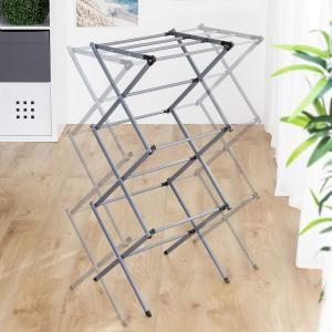 v0103215-sechoir-a-linge-metallique-pliable-et-extensible-avec-3-hauteurs-et-11-barres-innovagoods-cloxy-gris-tu