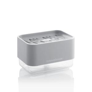 v0103313-distributeur-de-liquide-vaisselle2-en-1-innovagoods-pushoap-gris-vert-tu