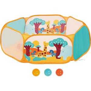 a2402637-jeux-d-eveil-piscine-a-balles-octogonale-jbm-multicolore-33-5x12x38-cm