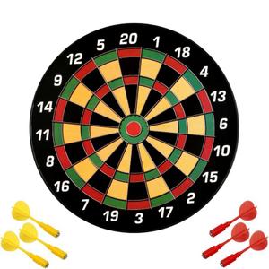 d2115-cible-karella-dartboard-noir-jaune-rouge-vert-40x1-5-cm